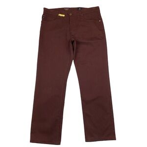 AG Adriano Goldschmied The Graduate Tailored Leg Pant Deep Burgundy